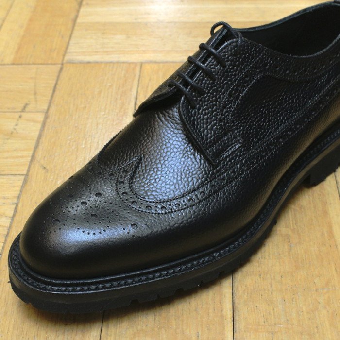 [CHEANEY] ウィングチップ イェルバートフト ビブラム：GRAIN BLACK