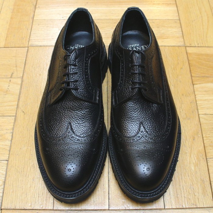 [CHEANEY] ウィングチップ イェルバートフト ビブラム：GRAIN BLACK