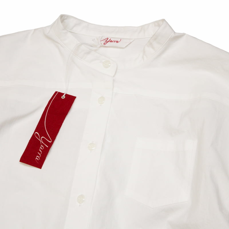 [YARRA] スタンドカラーシャツ｜YR-211-003A /01ホワイト