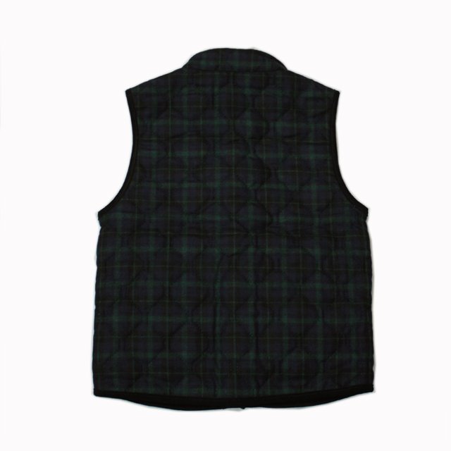 [ARMEN] WOOL CHECK REVERSIBLE VEST (49Cブラックウォッチ)｜ NAM9984WC