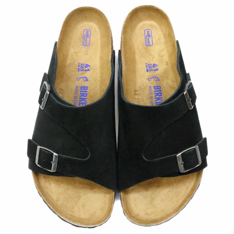 [BIRKENSTOCK] チューリッヒ スエード ソフトフットベット：BLACK