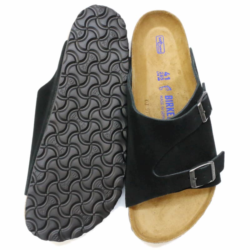 [BIRKENSTOCK] チューリッヒ スエード ソフトフットベット：BLACK