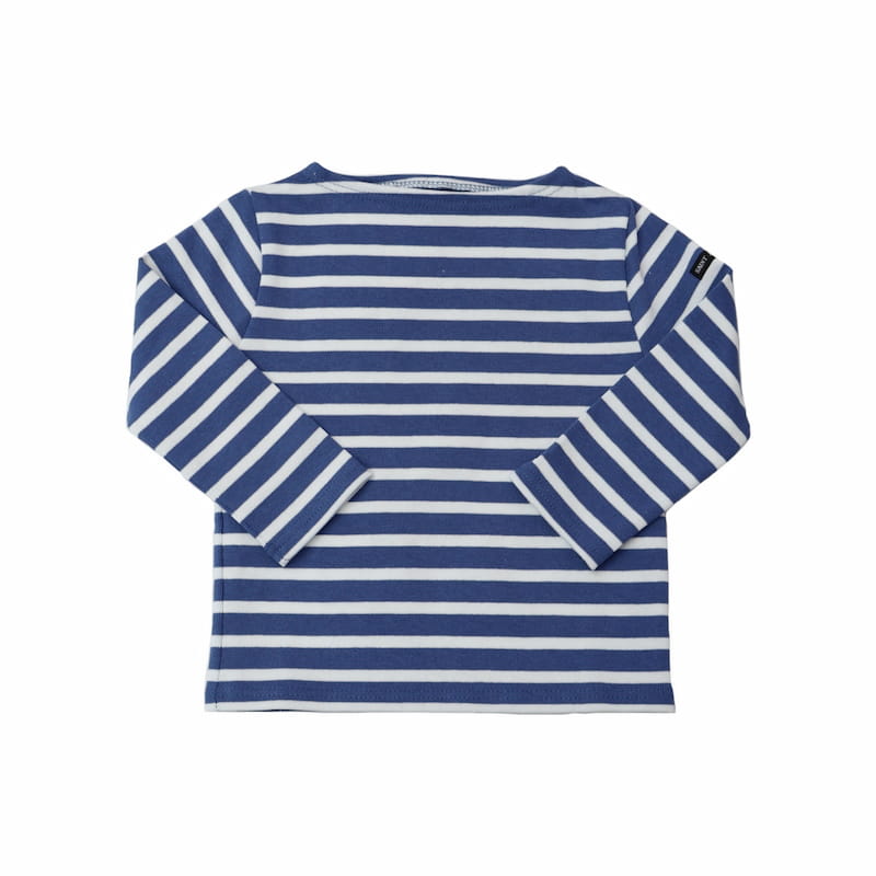 [SAINT JAMES KIDS] OUESSANTウエッソン｜BLEUFAIENCEマッドブルー×NEIGE白