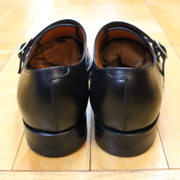 [Jalan Sriwijaya] 98374 ダブルモンクストラップ ダイナイト：CALF BLACK