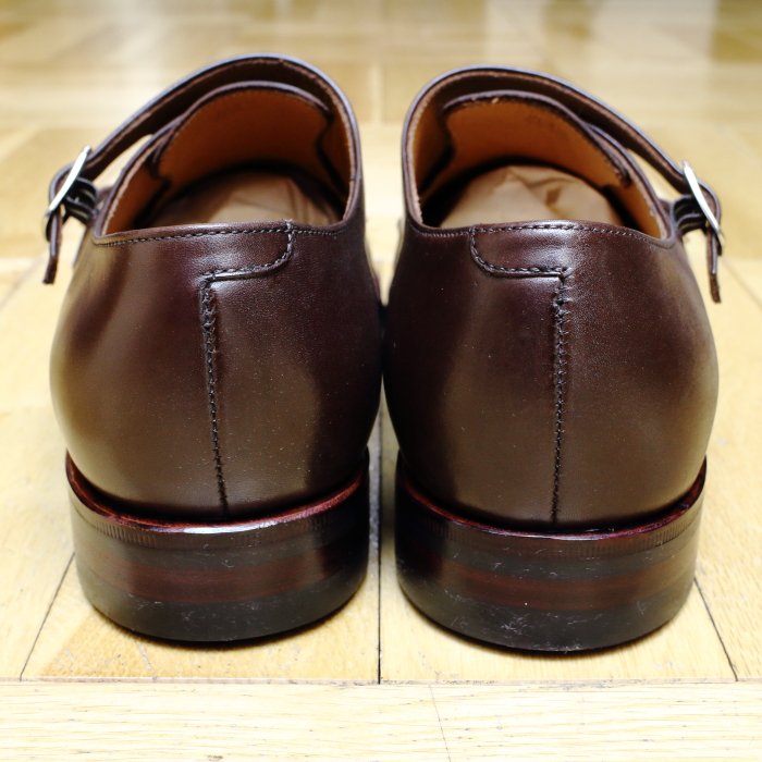 [Jalan Sriwijaya] 98374 ダブルモンクストラップ ダイナイト：CALF DARK-BROWN