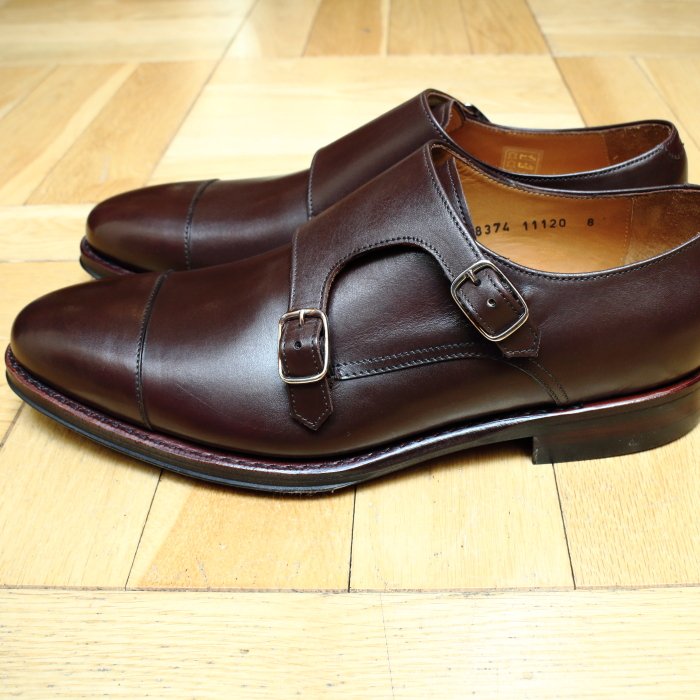 [Jalan Sriwijaya] 98374 ダブルモンクストラップ ダイナイト：CALF DARK-BROWN