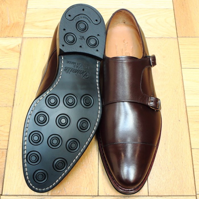 [Jalan Sriwijaya] 98374 ダブルモンクストラップ ダイナイト：CALF DARK-BROWN