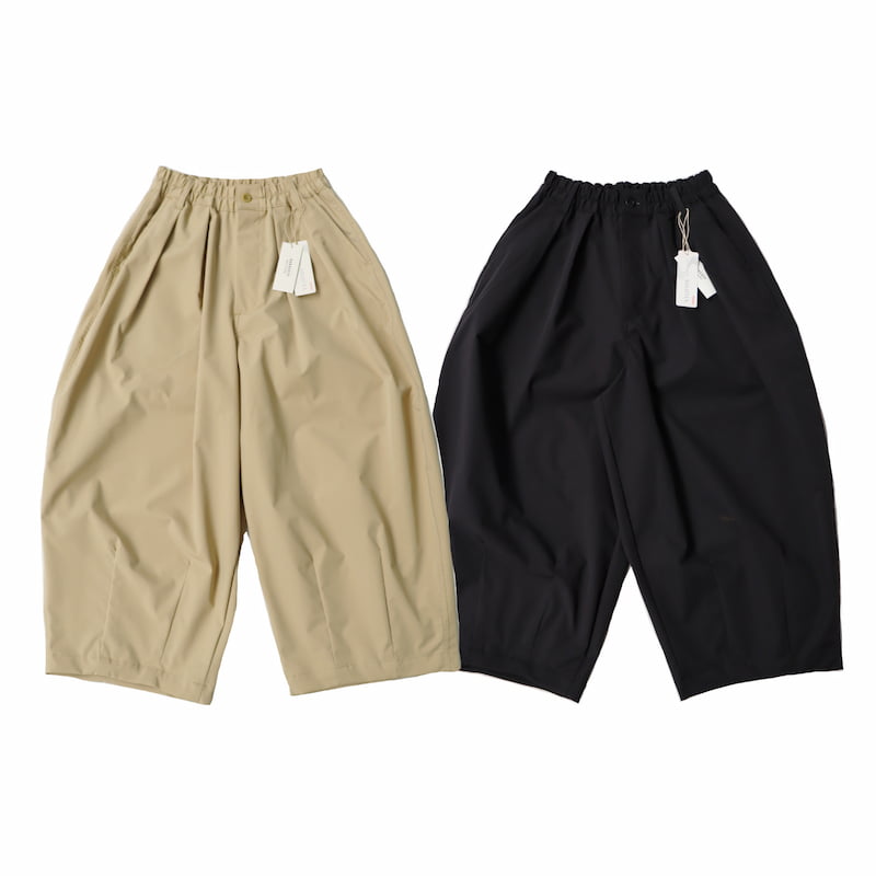 [HARVESTY] SOLOTEX CROPPED CIRCUS PANTSソロテックス クロップドサーカスパンツ｜A12102 /32ベージュ /19ブラック