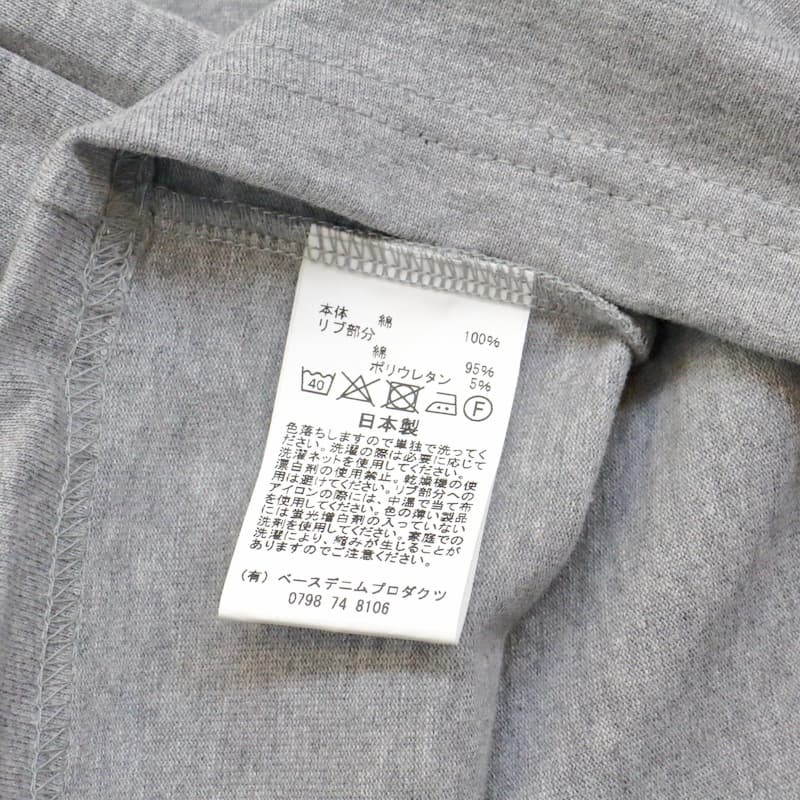[orSlow] プリントTシャツ #03-0028：HEATHER GRAY PRINT A