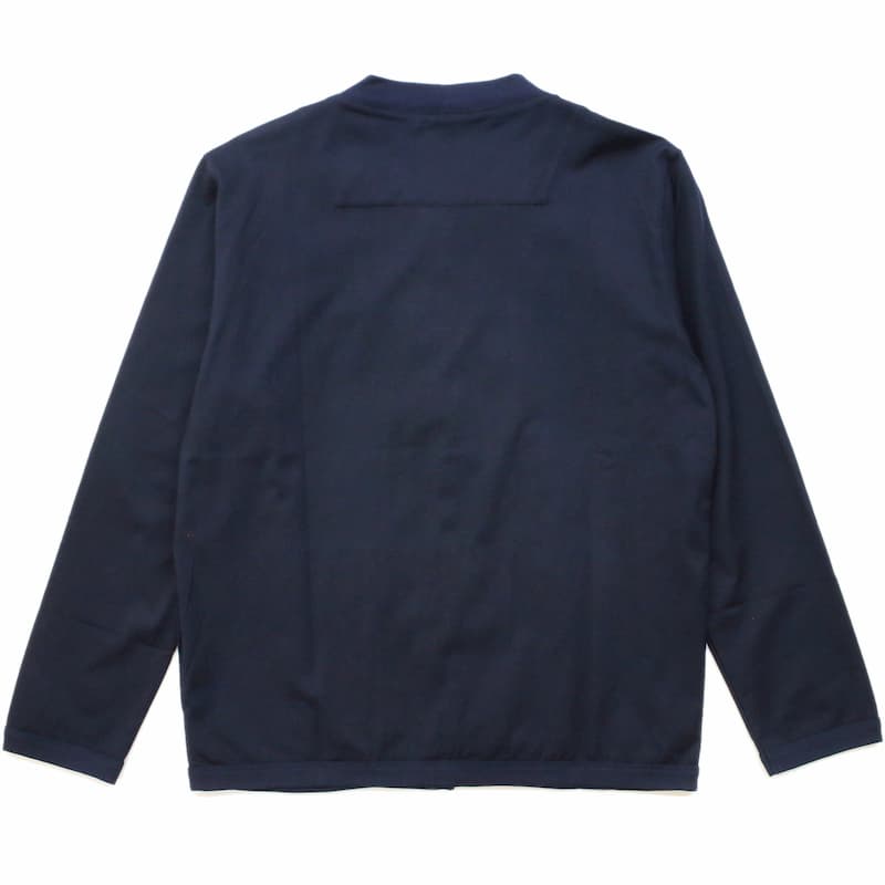 [RE clothing] スビンゴールドニットカーディガン：NAVY