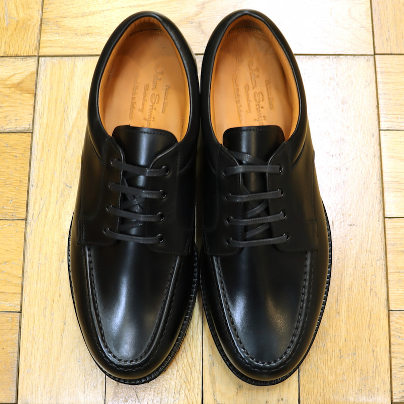 [Jalan Sriwijaya] 99081 Uチップ(被せモカ)  外羽根 ビブラムソール：CALF BLACK