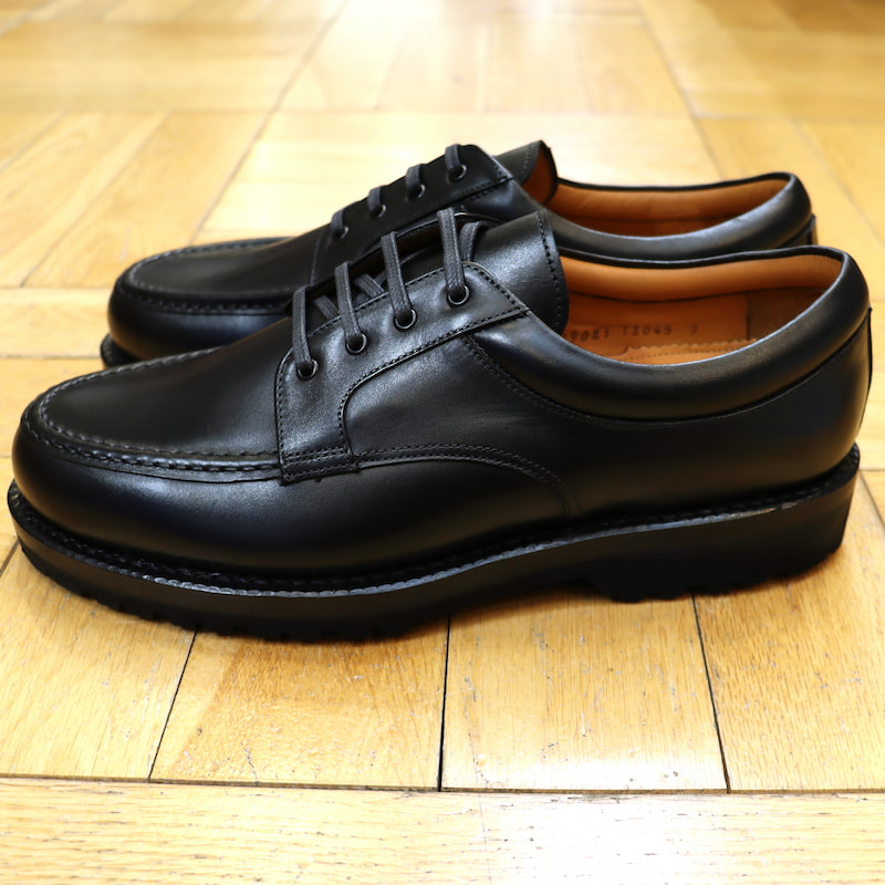 [Jalan Sriwijaya] 99081 Uチップ(被せモカ)  外羽根 ビブラムソール：CALF BLACK