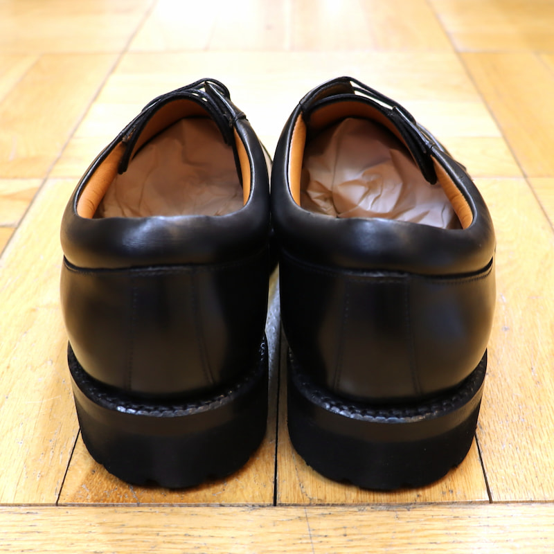 [Jalan Sriwijaya] 99081 Uチップ(被せモカ)  外羽根 ビブラムソール：CALF BLACK