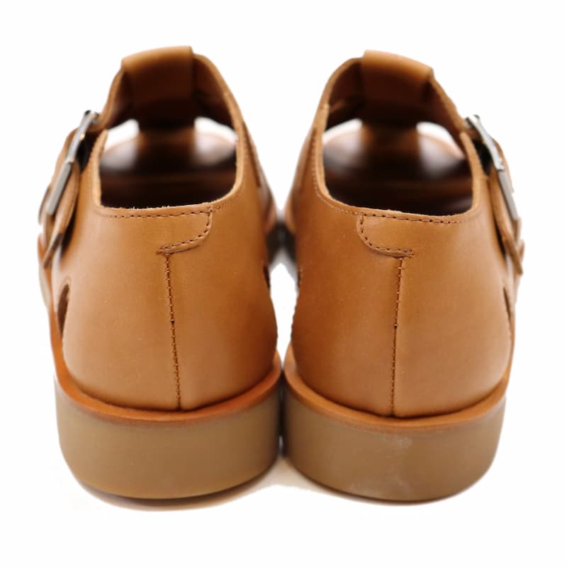 [Paraboot] パシフィック レザー グルカ サンダル：COGNAC(ライトブラウン)