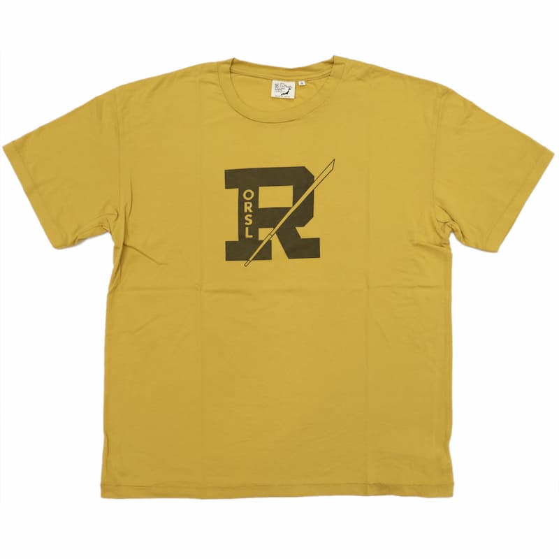 [orSlow] Tシャツ #01-0018R：YELLOW