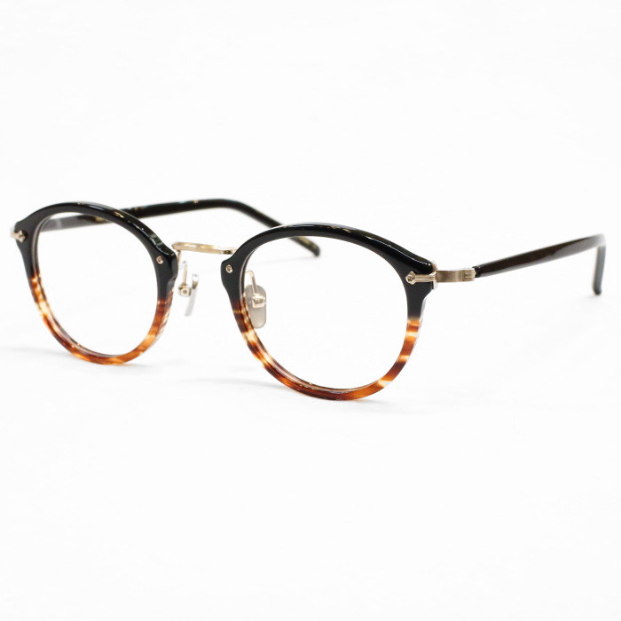 [kearny] ミルトン milton(clear lens)：BLACK×BROWN