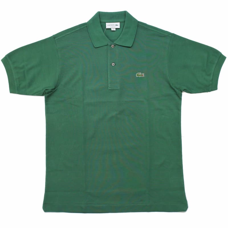 [LACOSTE MENS] ポロシャツ L1212 半袖 無地：132=GREEN