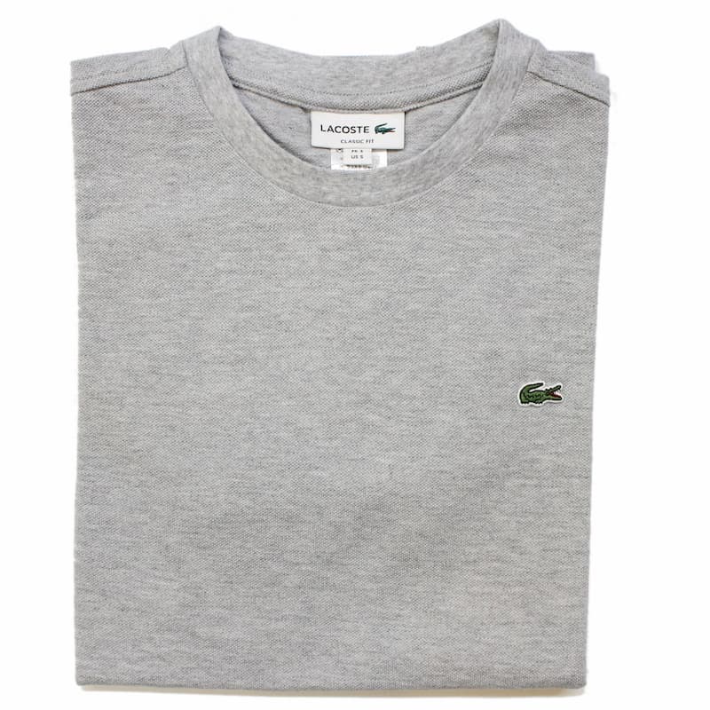 [LACOSTE MENS] クルーネックTシャツ TH635：CCA=LIGHT GREY