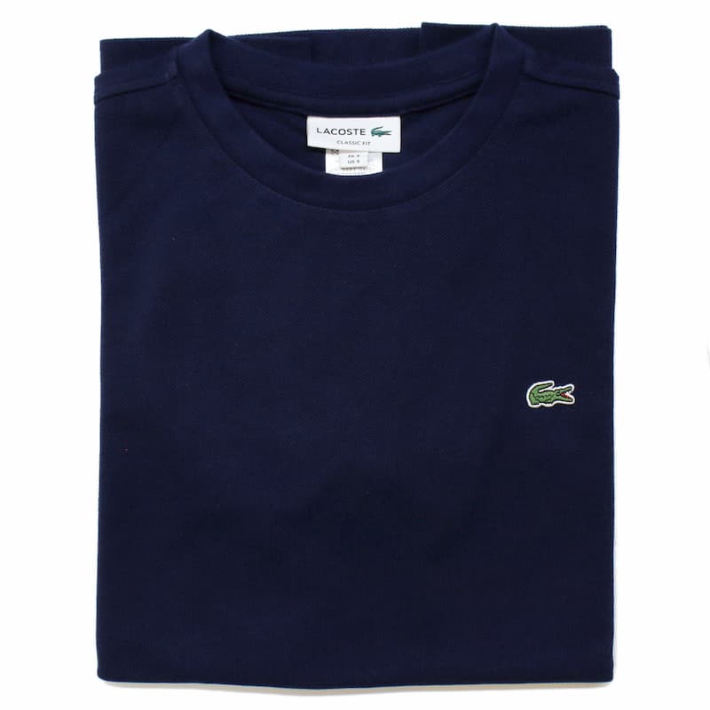 [LACOSTE MENS] クルーネックTシャツ TH635：166=NAVY