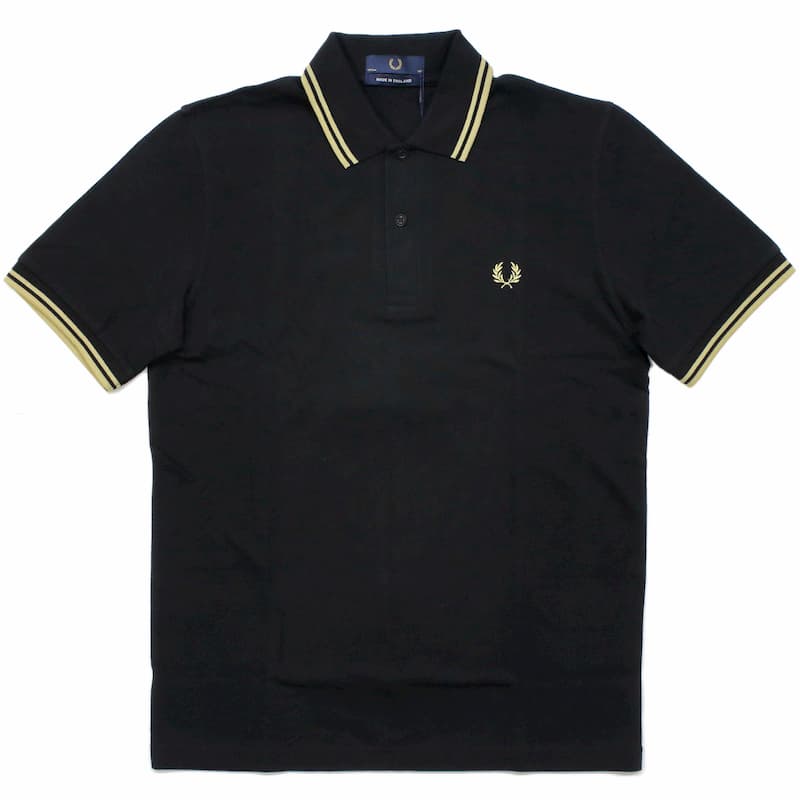 [FRED PERRY] ツインティップ フレッドペリーシャツ（ポロ）M12：157=BK/CHAMP