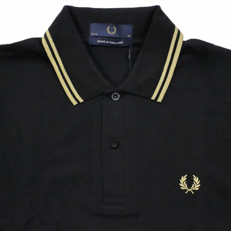 [FRED PERRY] ツインティップ フレッドペリーシャツ（ポロ）M12：157=BK/CHAMP