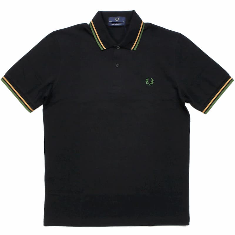 [FRED PERRY] ツインティップ フレッドペリーシャツ（ポロ）M12：K27=BK/NCT/COL