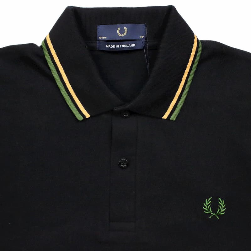 [FRED PERRY] ツインティップ フレッドペリーシャツ（ポロ）M12：K27=BK/NCT/COL