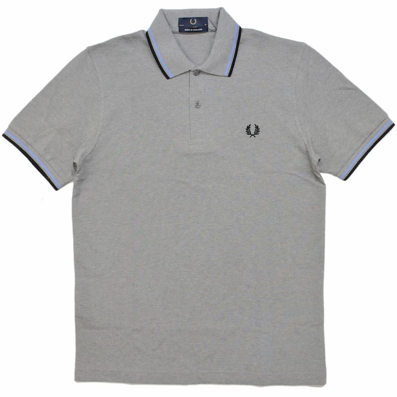 [FRED PERRY] ツインティップ フレッドペリーシャツ（ポロ）M12：K28=GY/LAV/BK