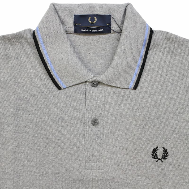 [FRED PERRY] ツインティップ フレッドペリーシャツ（ポロ）M12：K28=GY/LAV/BK