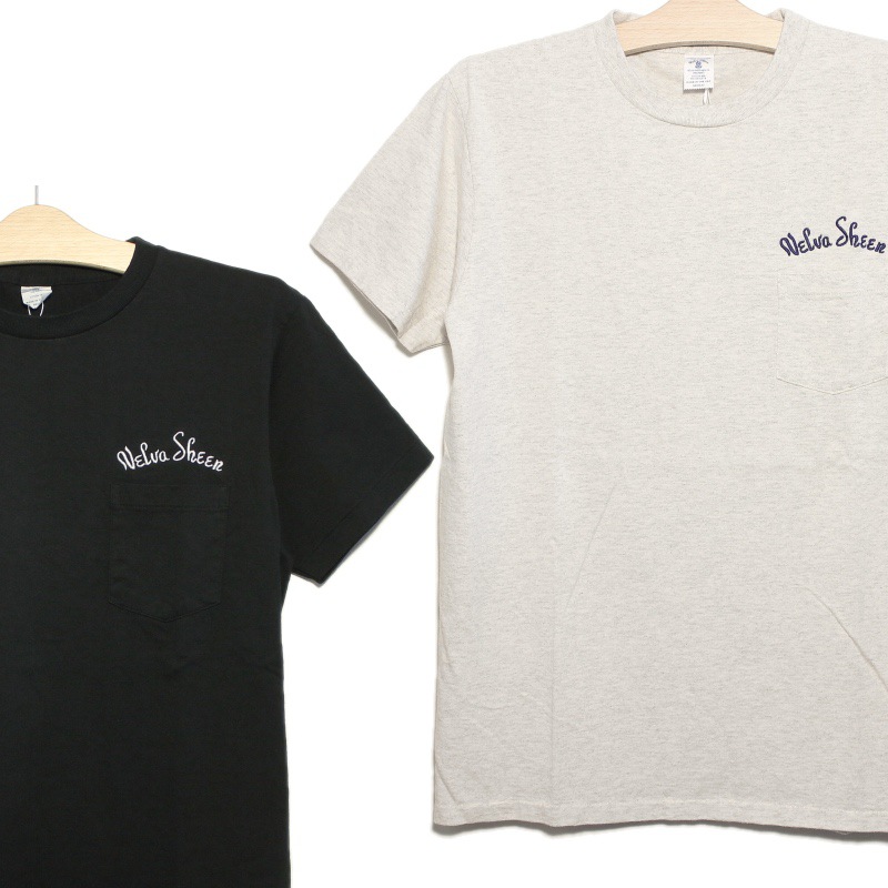 [Velva Sheen] クルーネック ロゴ刺繍 ポケットTシャツ #161952