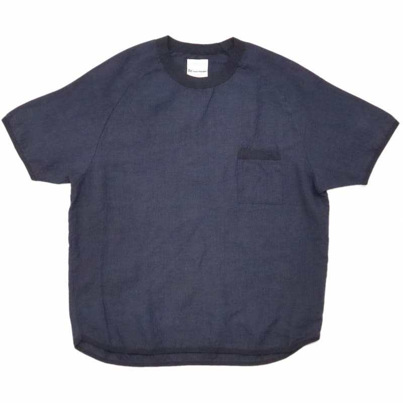 [RE clothing] フレンチリネン Tシャツ：NAVY