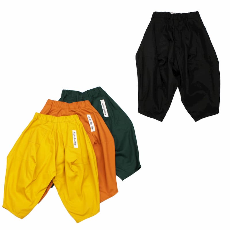 [nunuforme] オックスポインテッドパンツ(Mustard)(Orange)(Green)(Black)：ns-621-005