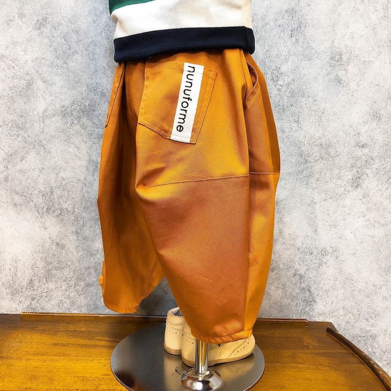 [nunuforme] オックスポインテッドパンツ(Mustard)(Orange)(Green)(Black)：ns-621-005