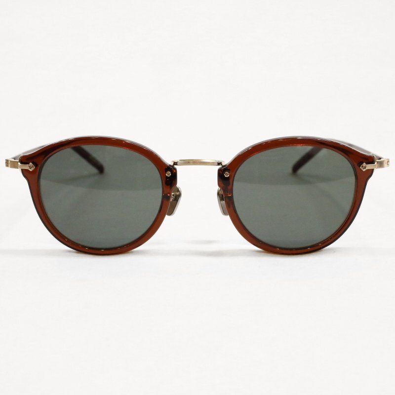 [kearny] ミルトン milton サングラス：CLEAR BROWN×GOLD