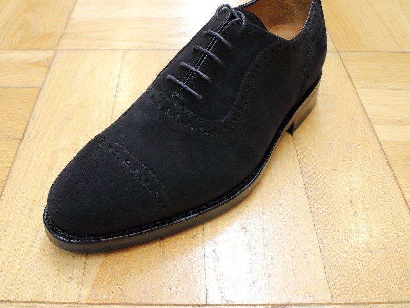 [Jalan Sriwijaya] 98441 セミブローグ ダイナイト：REPELLO SUEDE BLACK