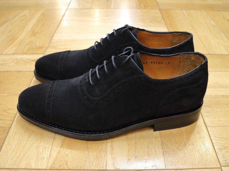 [Jalan Sriwijaya] 98441 セミブローグ ダイナイト：REPELLO SUEDE BLACK