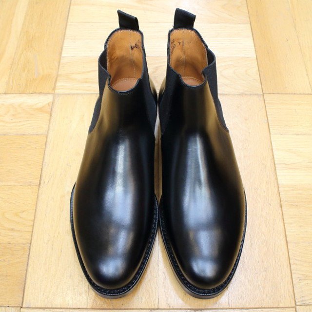 [Jalan Sriwijaya] 98756 サイドゴア（チェルシー）ブーツ ダイナイト：CALF BLACK