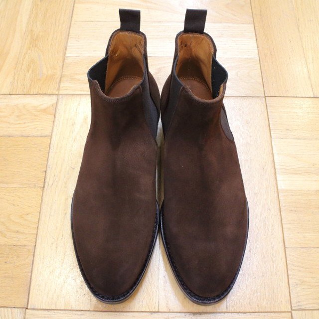 [Jalan Sriwijaya] 98756 サイドゴア（チェルシー）ブーツ ダイナイト：REPELLO SUEDE DARK BROWN