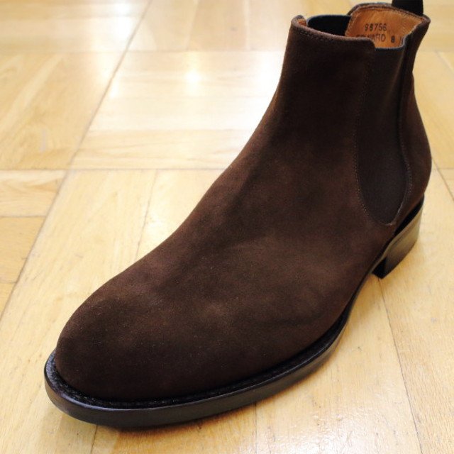 [Jalan Sriwijaya] 98756 サイドゴア（チェルシー）ブーツ ダイナイト：REPELLO SUEDE DARK BROWN