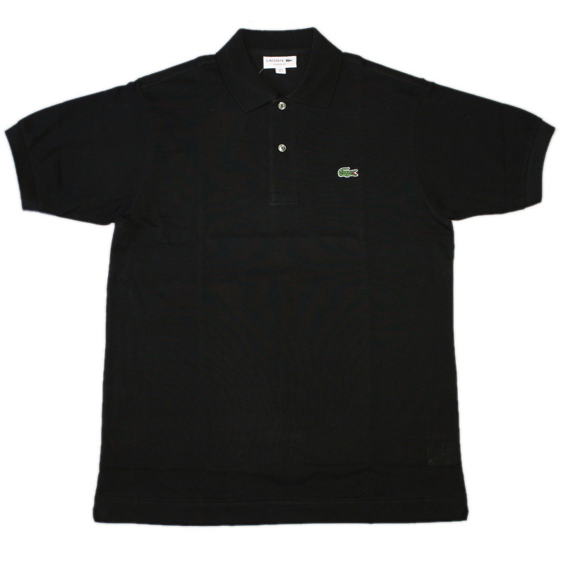 [LACOSTE MENS] ポロシャツ L1212 半袖 無地：031=BLACK