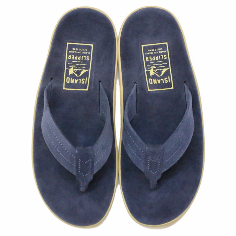 [ISLAND SLIPPER] PT203 トングサンダル スエード：NAVY SUEDE