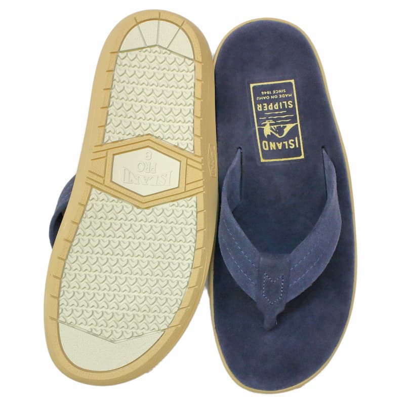 [ISLAND SLIPPER] PT203 トングサンダル スエード：NAVY SUEDE