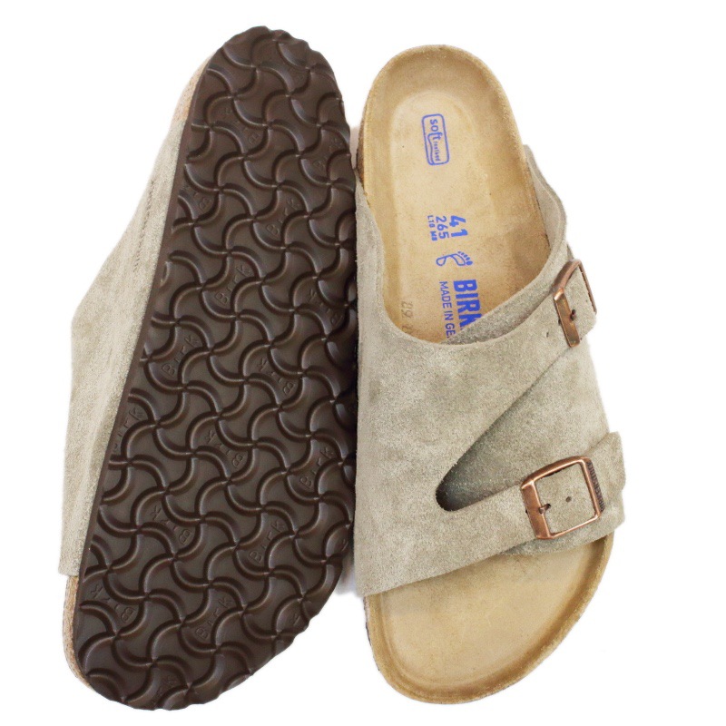 [BIRKENSTOCK] チューリッヒ スエード ソフトフットベット：TAUPE