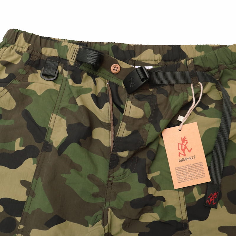 [Gramicci  UNISEX] SHELL GEAR SHORTS水陸両用｜CAMO｜GMP-21S040