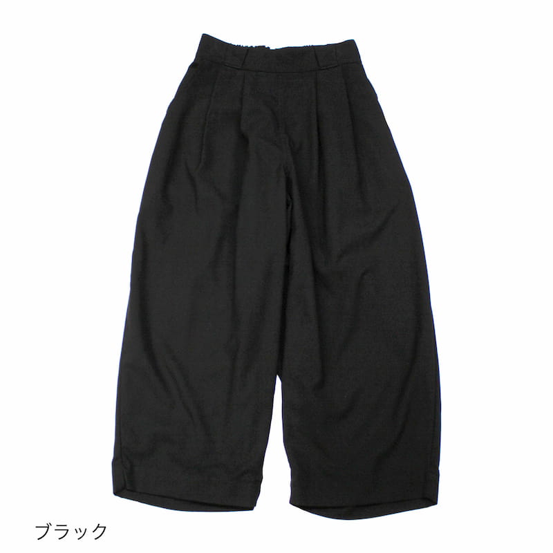 [HARVESTY]  T/R WIDE EGG CROPPED PANTS｜A21502/15グレー/18チャコール/オリーブ/19ブラック)