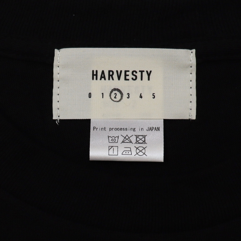 [HARVESTY] PRINTED T-SH メガネ｜A52209 /19ブラック