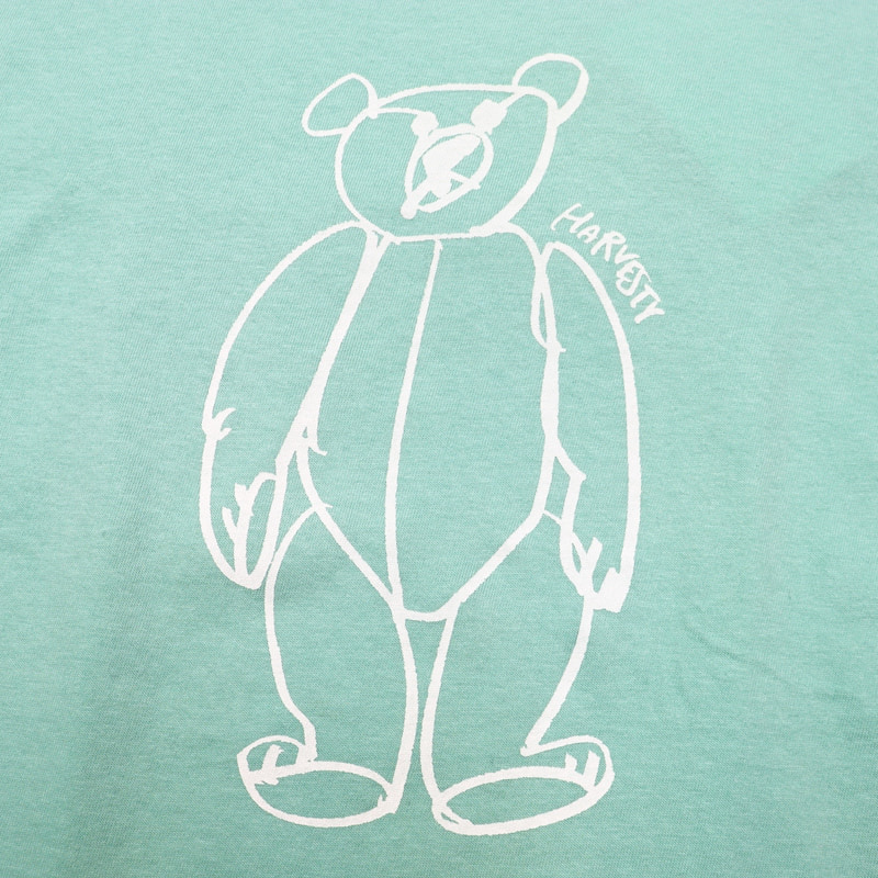 [HARVESTY] PRINTED T-SH くま｜A52208 /51ミント
