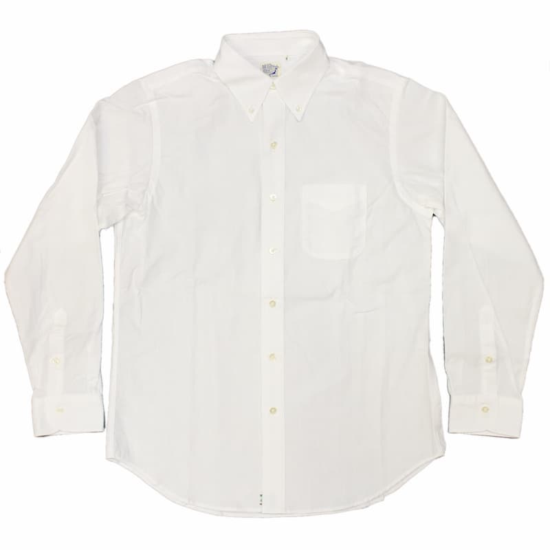 [orSlow] ボタンダウンシャツ #01-8012：CHAMBRAY WHITE non-wash