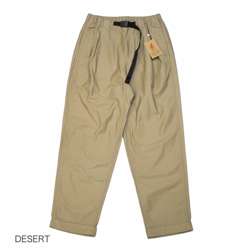 [Gramicci MENS] BACK SATAIN TUCK TAPERED PT(DESERT)(DEEP OLIVE)(BLACK)