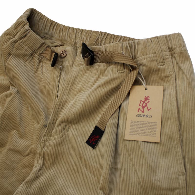 [Gramicci MENS] CORDUROY TUCK TAPERED PT｜GMP-20F021 /BEIGE/ CAMEL/ OLIVE/ CHARCOAL